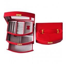 FD-305 Large Auto Pull-Out Leather Jewelry Box